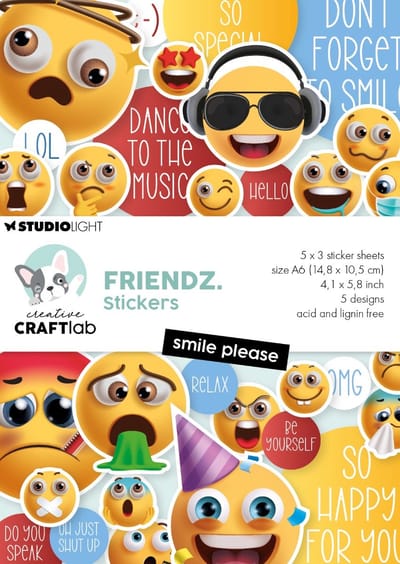 Sticker pad Smile please - Friendz nr. 52
