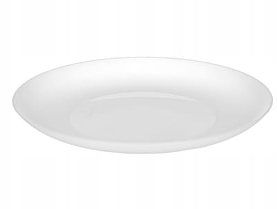 Platte Witte Plastic Dinerborden 22cm - Duurzaam en Vaatwasmachinebestendig