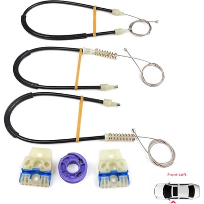 BWR5058 Kit de réparation de lève-vitre avant gauche pour VW Polo Vento MK5 6R 6C 61 2009-2022 4/5 portes 6R4837461