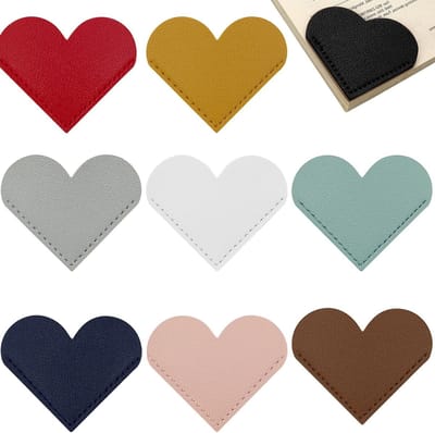 Handgemaakte Leren Hart Boekenleggers - Schattige Hoek Pagina Markers als Leuke Cadeaus voor Boekenliefhebbers - Perfect voor Lezen en Studeren