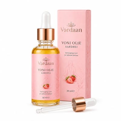 Vardaan® Yoni Essential Oil Aardbei 30 ml – Intieme Verzorgingsolie – Yoni Olie – Vaginale Olie – Vaginale Verzorging – Hydraterend – 100% Natuurlijk – pH Gebalanceerd – Strawberry – Verzorging Intieme Zone – Natuurlijke Yoni Oil– Vrouwelijke Hygiëne