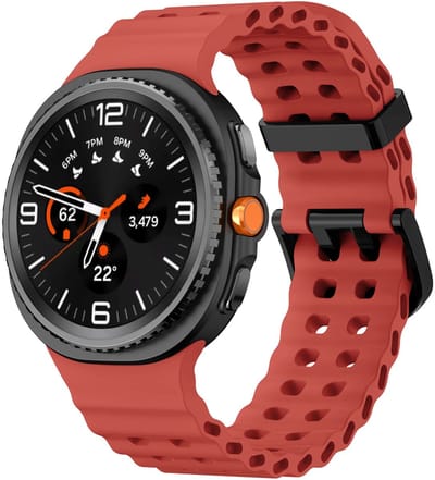 Strap-it Ocean siliconen bandje met gespsluiting geschikt voor Samsung Galaxy Watch 9 (40/44mm) / Watch 8 (40/44mm) / 8 Classic (46mm) - rood
