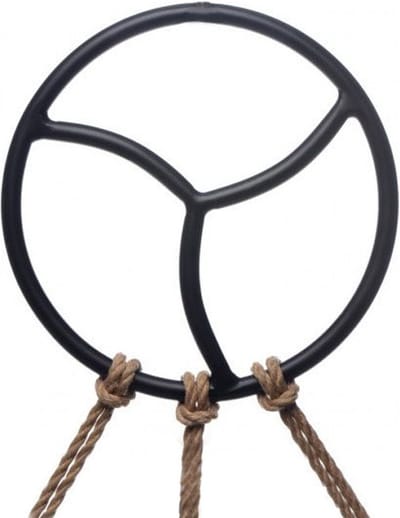 Black Line - Shibari Bondage Suspension Ring - Zwart