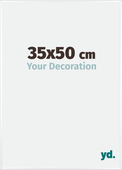 Your Decoration - Fotolijst 35x50 cm - Aluminium - Wit Hoogglans - Kent
