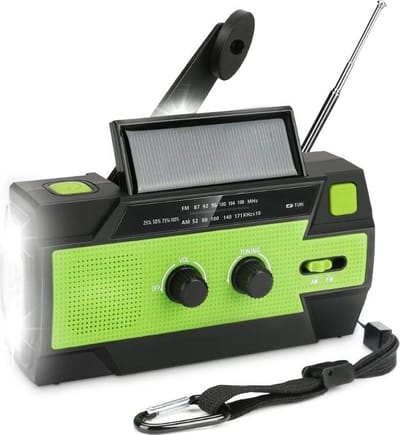 Noodradio – Solar Emergency Radio – Kamperen Outdoor Survival Radio – Powerbank – Zaklamp – Zonne Energie