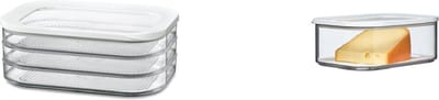 MEPAL Voordeelset Kaasdoos en Vleesbox 3 laags