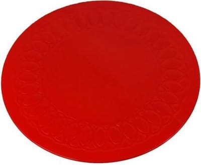 Anti-slip matten rond - 14 cm rood - Able2