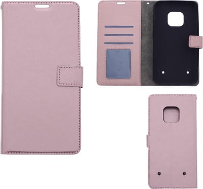 LuxeBass Hoesje geschikt voor Nokia XR20 - Boekhoesje met kaartvakken - Rose goud gsm hoesje - telefoonhoes - telefoonhoesjes