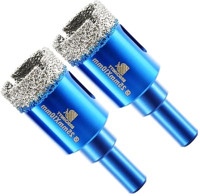 Solidchoice - Droog Diamant Boorbitset voor Porselein en Steen (2 Stuks)