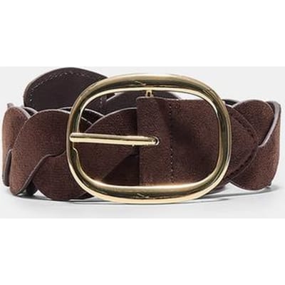 Stradivarius Grote gevlochten riem  Bruin 70