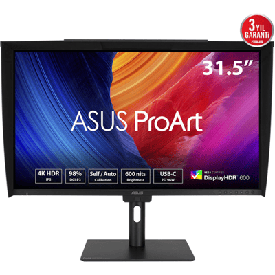ASUS ProArt Display PA32UCE - 4K UHD Grafisch Designer Monitor - USB C96W - USB Hub - Delta E < 1 kleurnauwkeurigheid - Ingebouwde Colorimeter - 60hz - 5ms - 32 inch