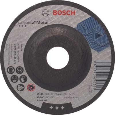 Bosch Accessories 2608603181 2608603181 Afbraamschijf gebogen 115 mm 1 stuk(s) Staal