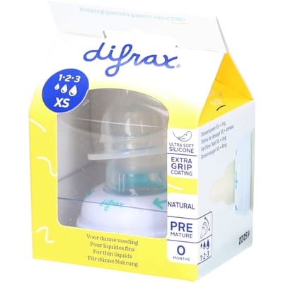 Difrax - XS Doseerspeen met 1-2-3 Ring - 1st