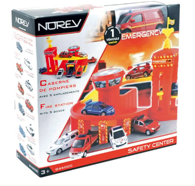 Norev safety center garage speelgarage cadeau brandweer politie ambulance