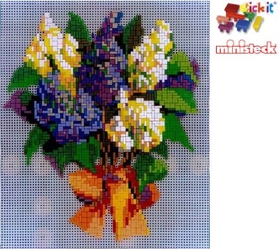 Stick-it Bloemenboeket #4, ca. 1.900 steentjes, compatibel met Ministeck