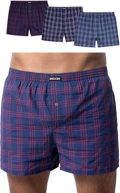 3-Pack Heren Boxershorts van Zacht Biologisch Katoen Comfortabele Pasvorm