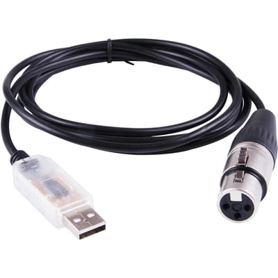 FTDI USB naar 485 Module XLR RS485 Seriële Datakabel 1.8M QLC DMX512 Podiumverlichtingsbesturingskabel 1.8m