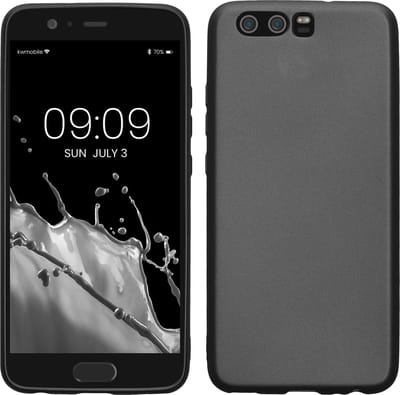kwmobile telefoonhoesje geschikt voor Huawei P10 - Hoesje voor smartphone - Back cover in metallic grijs