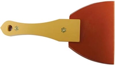 Plamuurmes - Spackelmes Rubber - Muren Glad Maken - Comfortabel Handvat - 18 cm - Zwart