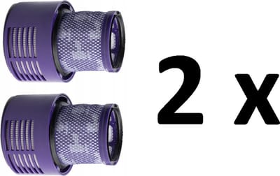 2 x Wasbaar filter vervanging voor de Dyson V10 Cyclone, Dyson V10 Absolute, Dyson V10 Animal stofzuiger. Vervanging voor filter 969082-01