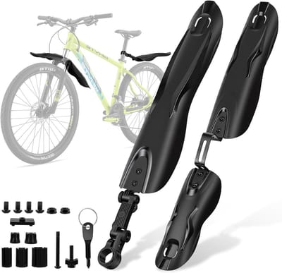 Fiets Spatbord Set voor Mountainbikes 24-29 Inch, Bescherming tegen Modder en Vuil met Gereedschap