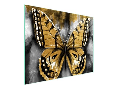 TMK ArtDeko - Snijplank - 52x30 cm - Motief Vlinder - Glas