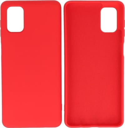 Bestcases 2.0mm Dikke Fashion Telefoonhoesje - Samsung Galaxy M51 Hoesje - Samsung Galaxy M51 Case - Galaxy M51 Backcover - Rood