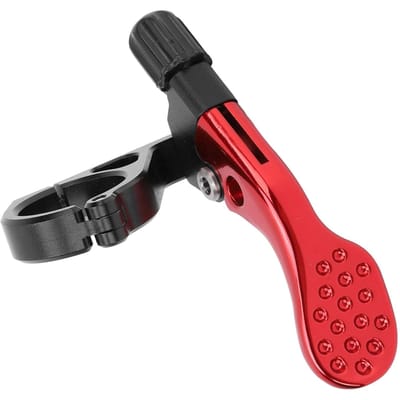 Kit de levier de tige de selle télescopique pour VTT, poignée réglable en alliage d'aluminium, pièces de cyclisme rouges rouge