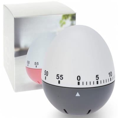 Allecto - Keuken Timer - Mechanische 60 Minuten Kookwekker - Eenvoudig in Gebruik - Grijs - Betrouwbaar en Nauwkeurig - Perfect voor Koken en Bakke...