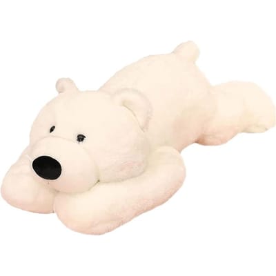 Verzwaarde Poolbeer Pluche Speelgoed 11,8 Inch Zacht Knuffeldier Verzwaagd Kussen Cadeau voor Kinderen Jongens Meisjes United States beige