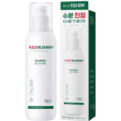 [Dr.G] Red Blemish Voor Mannen Alles-In-Eén Vloeistof 150ml - Professionele Cica Kalmerende Oplaad & Olievrije Hydratatie Therapie