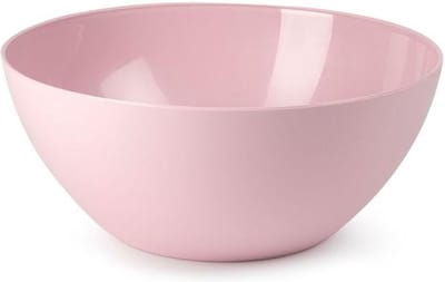 Plasticforte Serveerschaal/saladeschaal - D26 x H12 cm - kunststof - roze - 3500 ml