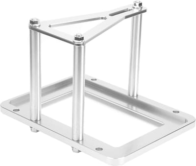 Batterijhouder Aluminium - Accubak Motorruimte - Voertuig Stabiliteit - CNC Gefreesd - 34/78 - Zilver