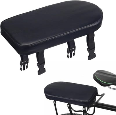 Fietskussen Achterzit - Kinderzitje Fiets - Comfortabel Fietsen - Waterdicht PU-leer - 30 cm - Meerkleurig