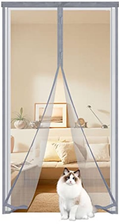 Insectenbescherming Magnetisch Deurgordijn 60x180cm - Muggennet voor Balkondeuren en Terrassen