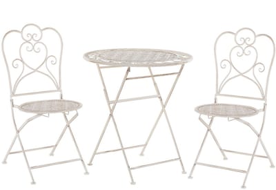 TRIESTE - Bistroset voor 2 - Lichtbeige - IJzer