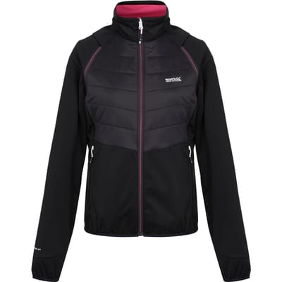 Regatta Dames/Dames Steren II Hybride Jas (Zwart/Flamingo Roze)