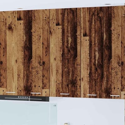 Hangkast met deur - Moderne keukenkast - Praktische opslag - Strak minimalistisch design - 40 x 100 cm - Oud hout