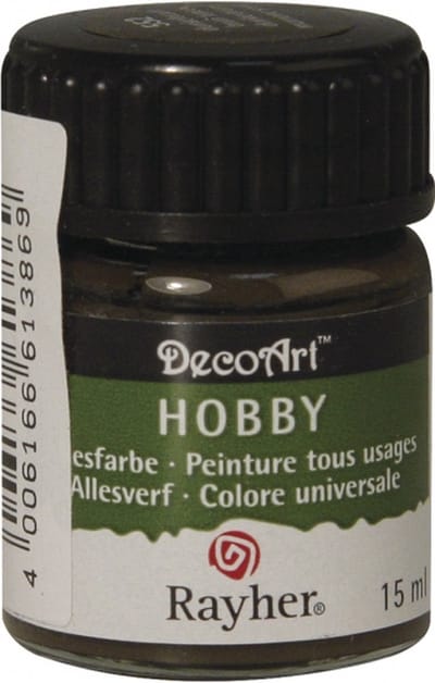 Hobby allesverf donkerbruin 15 ml