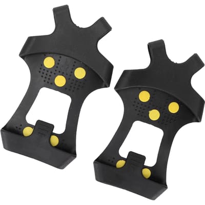 IJsklemmen Spikes Stijgijzers Antislip 10 Stalen Noppen Loop Tractie Sneeuw Grips Klemmen(M (3638) ) M gray