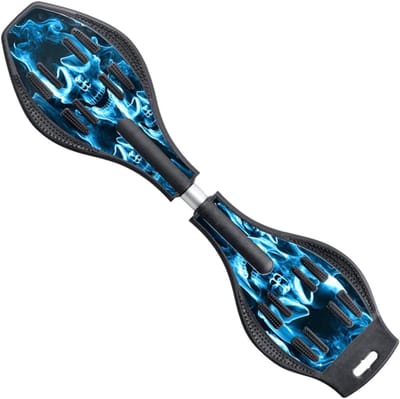 Waveboard met LED Wielen - Casterboard Skateboard - Straat Surfen - Dubbele Dekken - 52mm Wielmaat