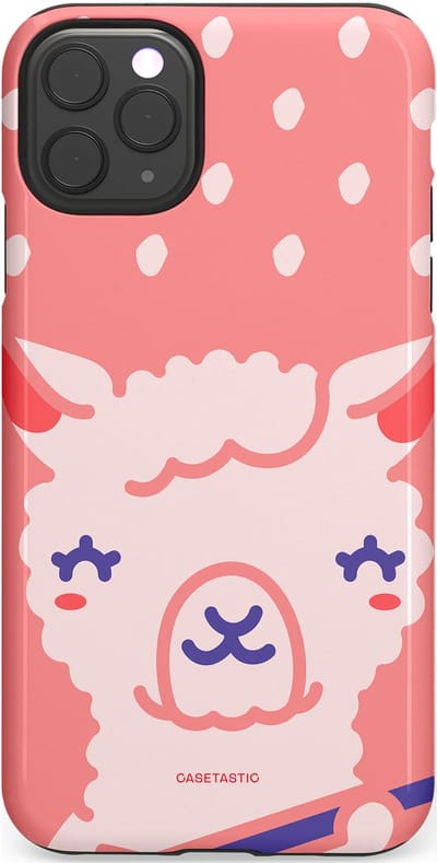 Casetastic Hoesje Geschikt voor Apple iPhone 11 Pro Max - Stijlvolle Beschermende Duo-layer Case - Lama beat
