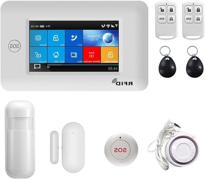 Alarmsysteem WIFI GSM - Inbreker Alarm - Huis Beveiligen - 43 inch Touchscreen - 160x98x18mm - Wit