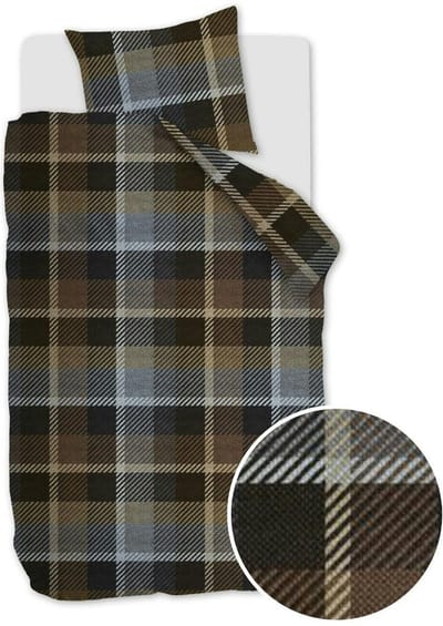 Beddinghouse Brett dekbedovertrek - Eenpersoons - 140x200/220 - Grijs