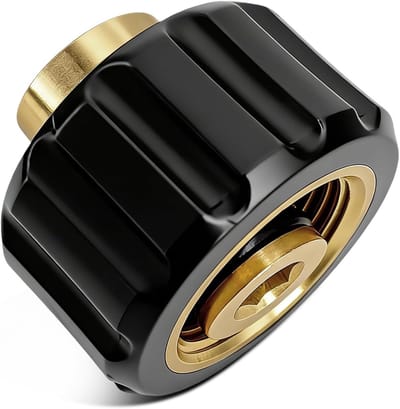 Hoge drukreiniger adapter M22x1.5 naar 1/4" - Geschikt voor aansluiting op diverse merken, Duurzaam en Robuust, Ideaal voor hoge drukreiniging accessoires