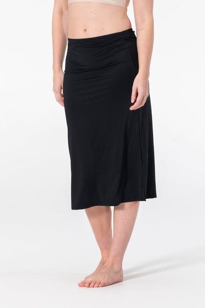 Dames Onderrok Lang - Jupon - Microfiber - Anti-Schuren - Zwart - 70CM - Maat S/M