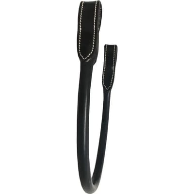 Ronde lederen wenkbrauwband voor paarden Silver Crown