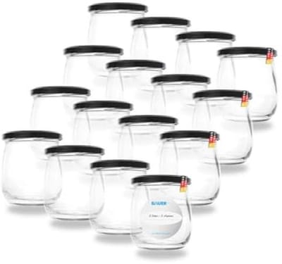 Inmaakglazen 417 ml - 8 Stuks met Schroefdop voor Jams en Honing