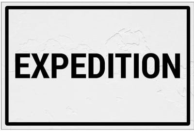 Expedition bord | Forex Re materiaal | 18 x 12 cm