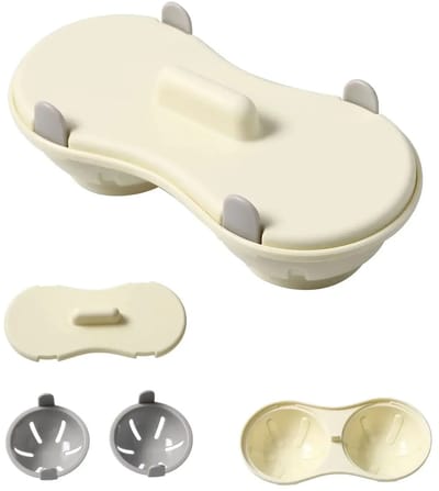 WiseGoods Premium Ei Pocheerder - Magnetron Poacher - Gepocheerde Eieren Maker - Hutsen - Keuken Accessoires - Keukengerei